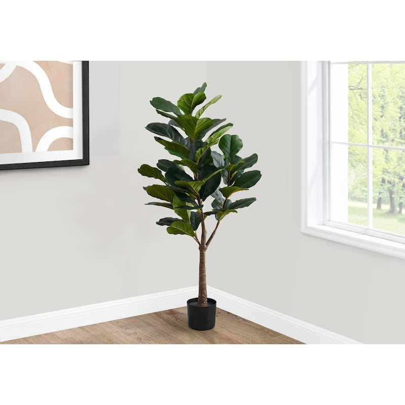 Artificial Plant, 47" Tall, Fiddle Tree, Indoor, Faux, Fake, Floor